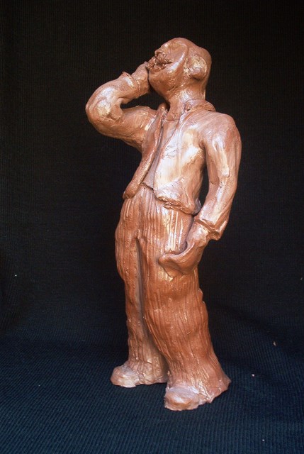 statuette en argile