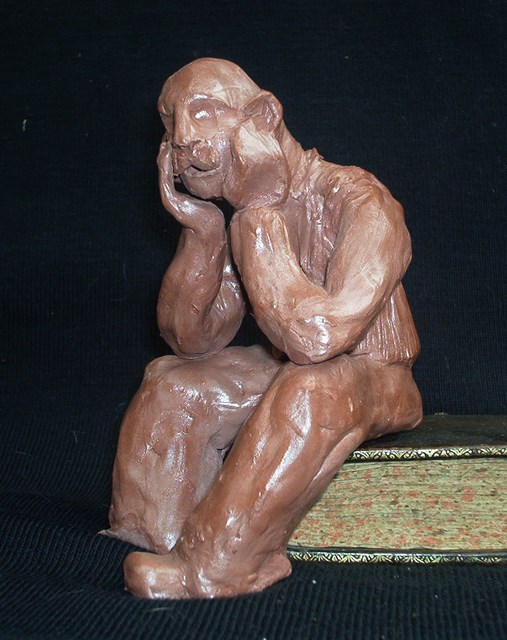 statuette en argile