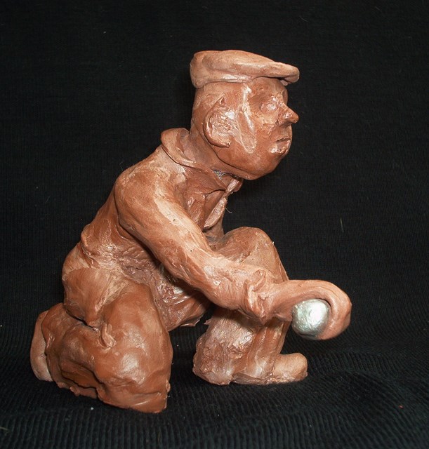 statuette en argile