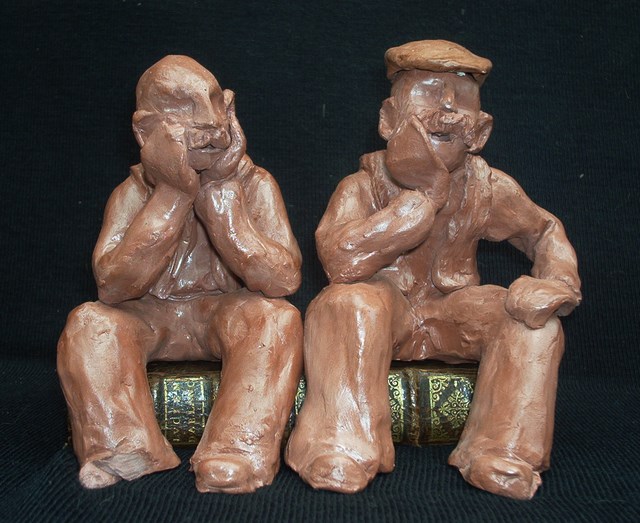 statuette en argile