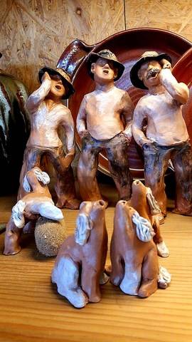 statuettes argile de Françoise Martelloni statuettes argile de Françoise Martelloni