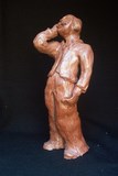statuette en argile