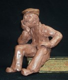 statuette en argile