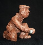statuette en argile