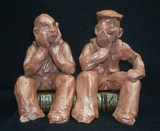 statuette en argile